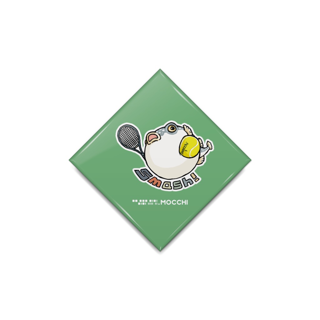 ふぐっ(テニス) 缶バッジ