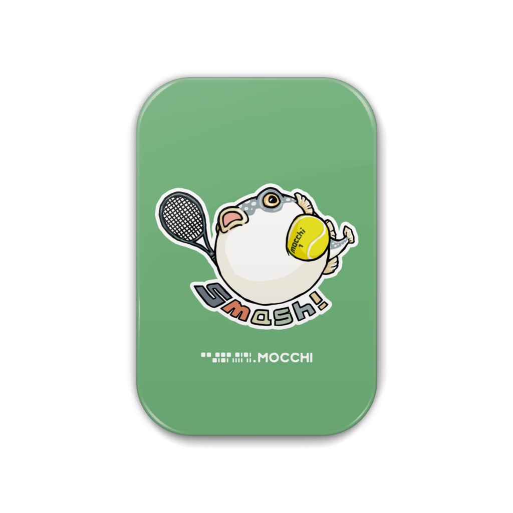 ふぐっ(テニス) 缶バッジ