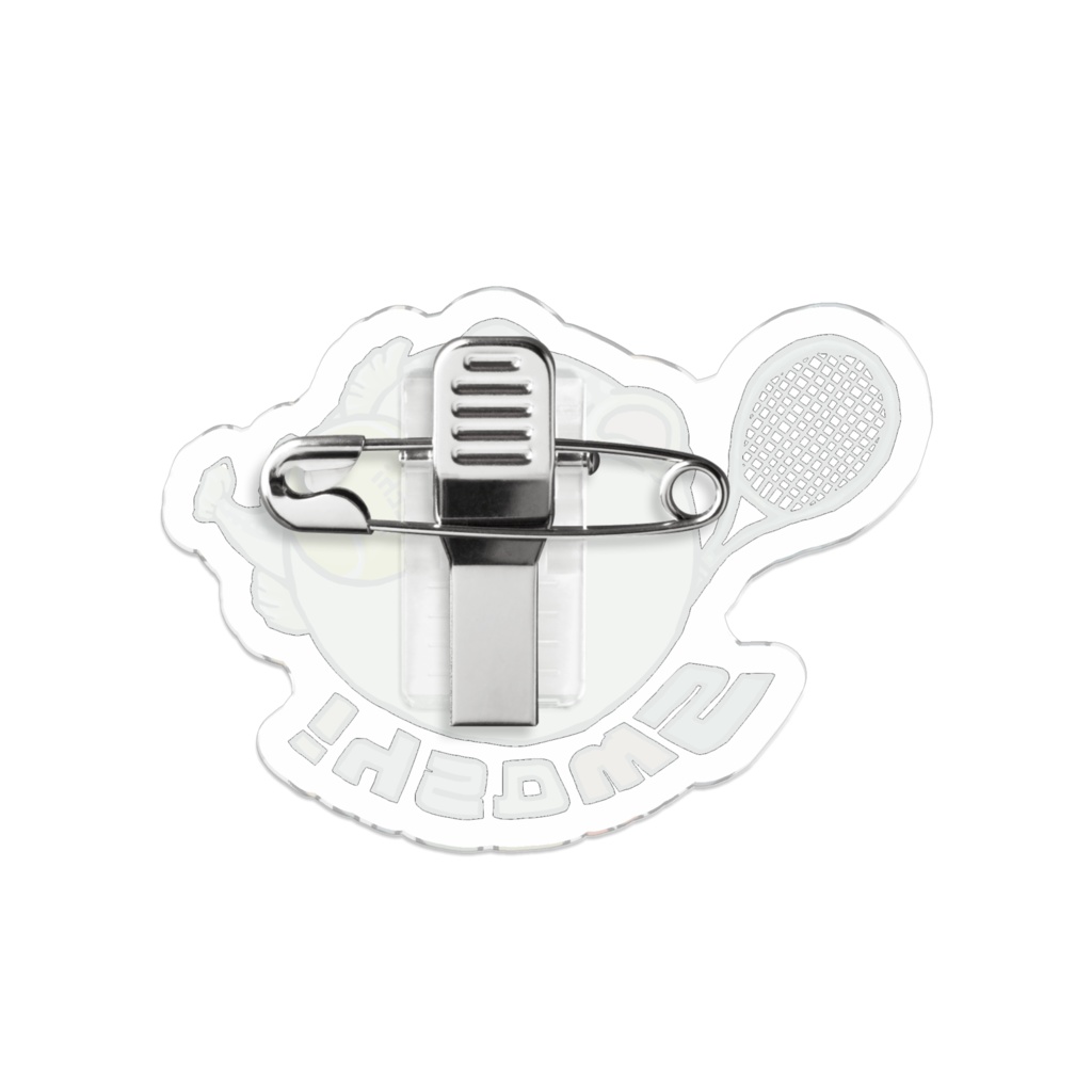 ふぐっ(テニス) アクリルバッジ