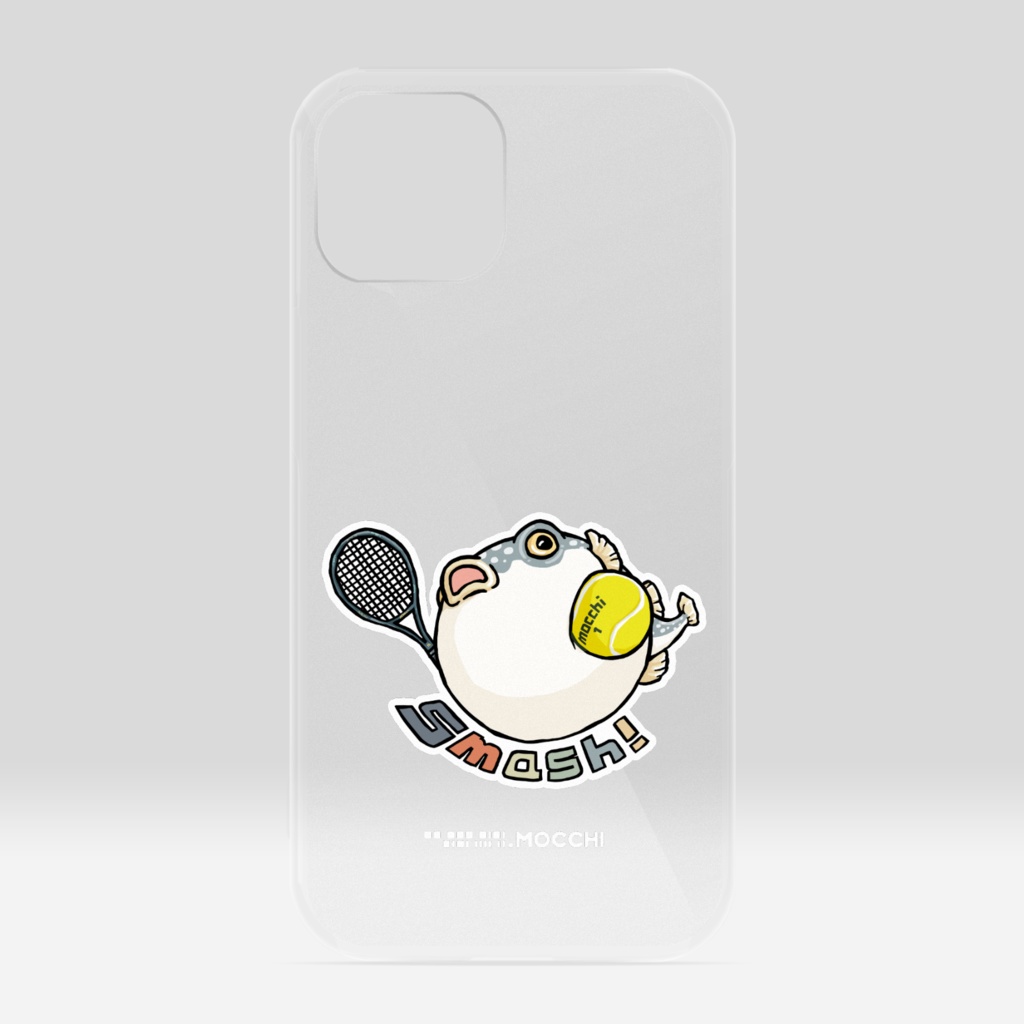 ふぐっ(テニス) クリアiPhoneケース