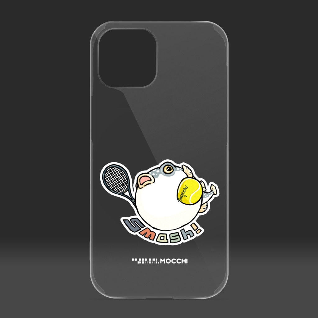 ふぐっ(テニス) クリアiPhoneケース