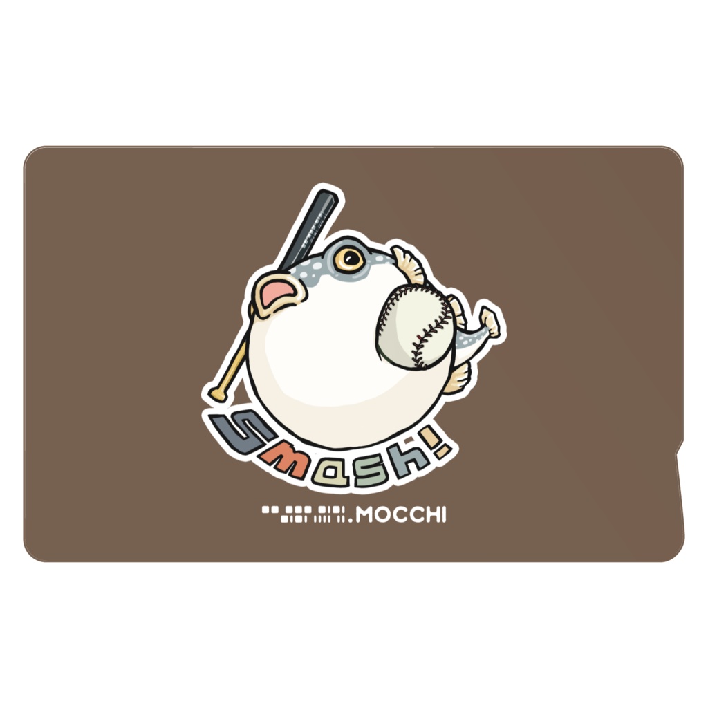 ふぐっ(野球) ICカードステッカー - mocchi's workshop - BOOTH