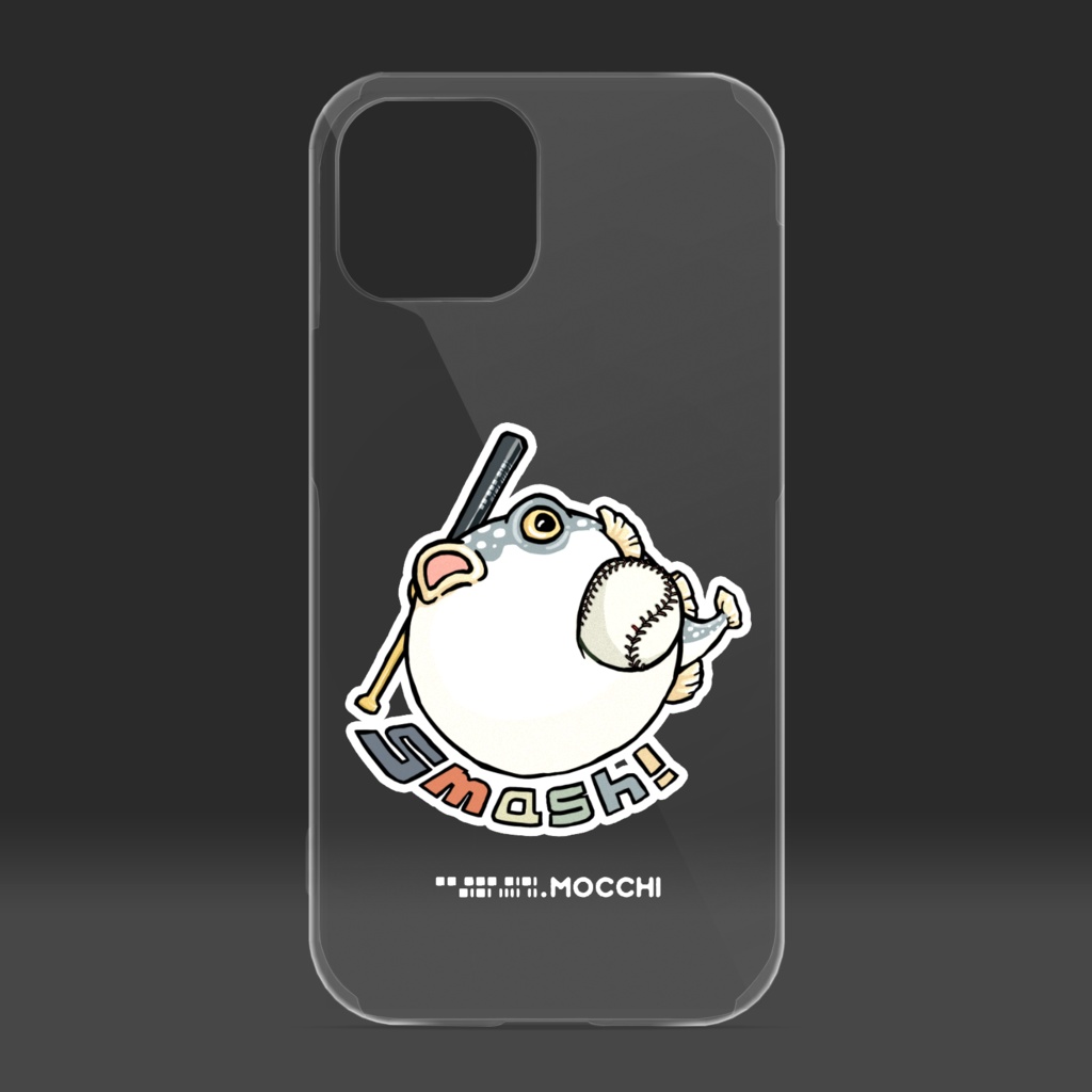 ふぐっ(野球) クリアiPhoneケース