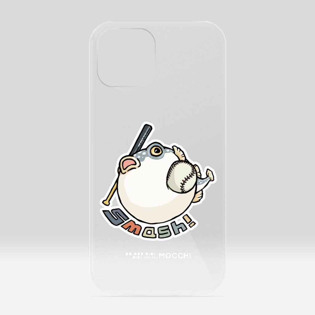 ふぐっ(野球) クリアiPhoneケース