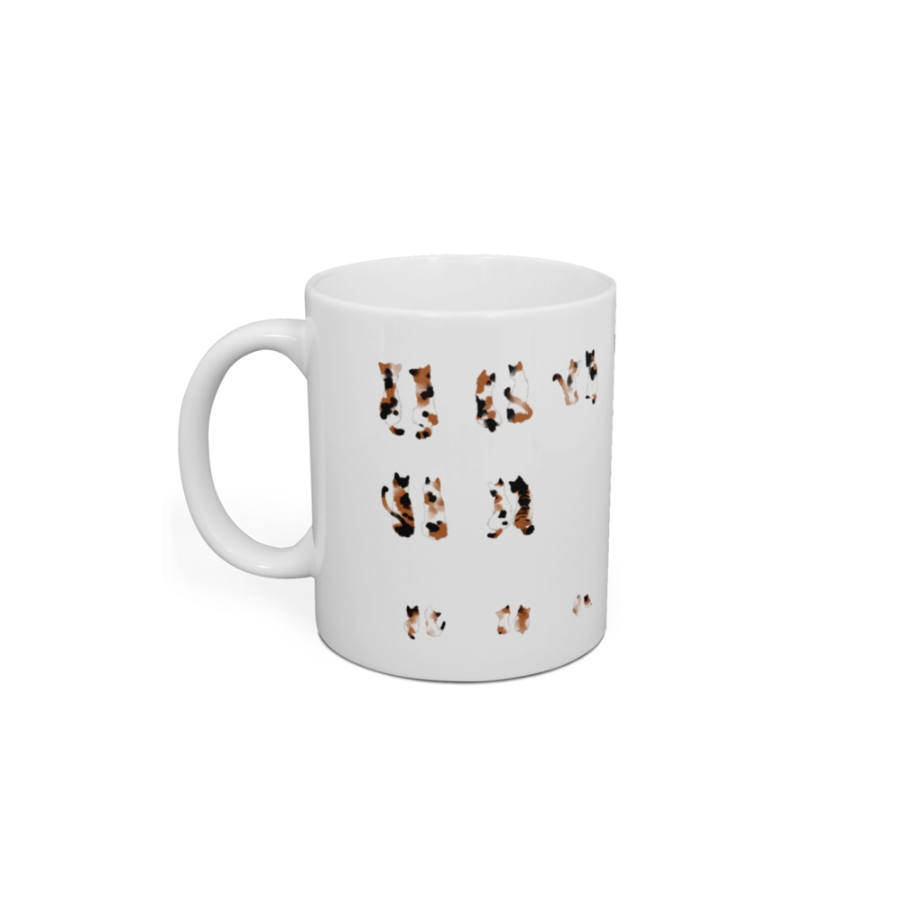 ネコ39体19対 マグカップ