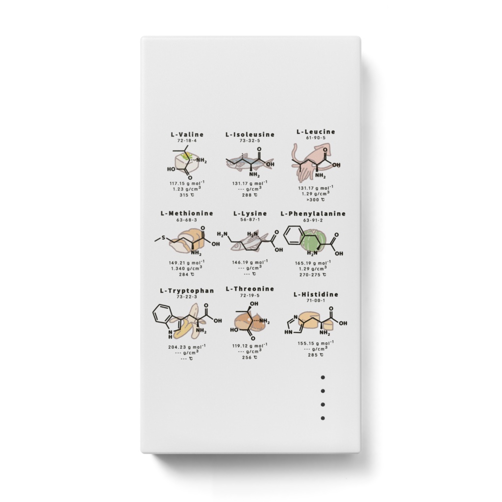 必須アミノ酸 モバイルバッテリー