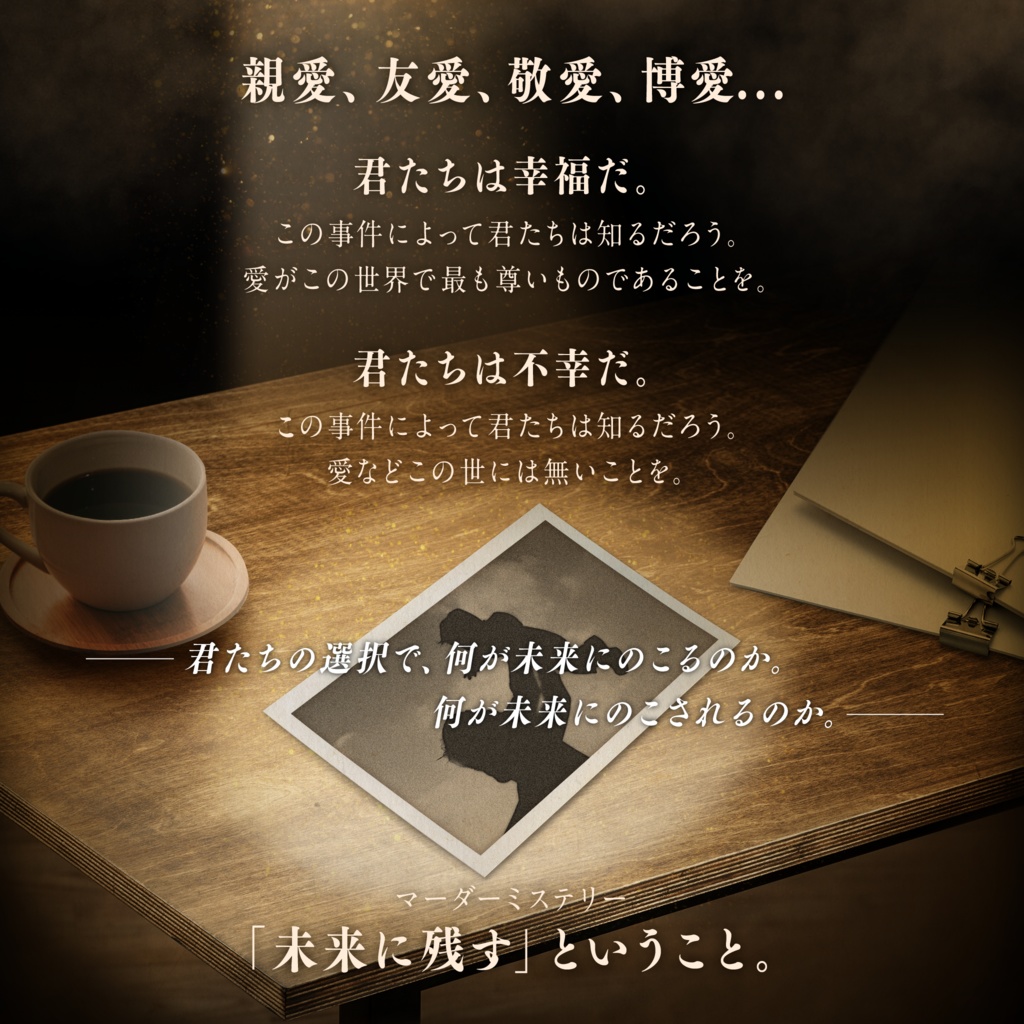 6人用ペアマーダーミステリー『「未来に残す」ということ。』
