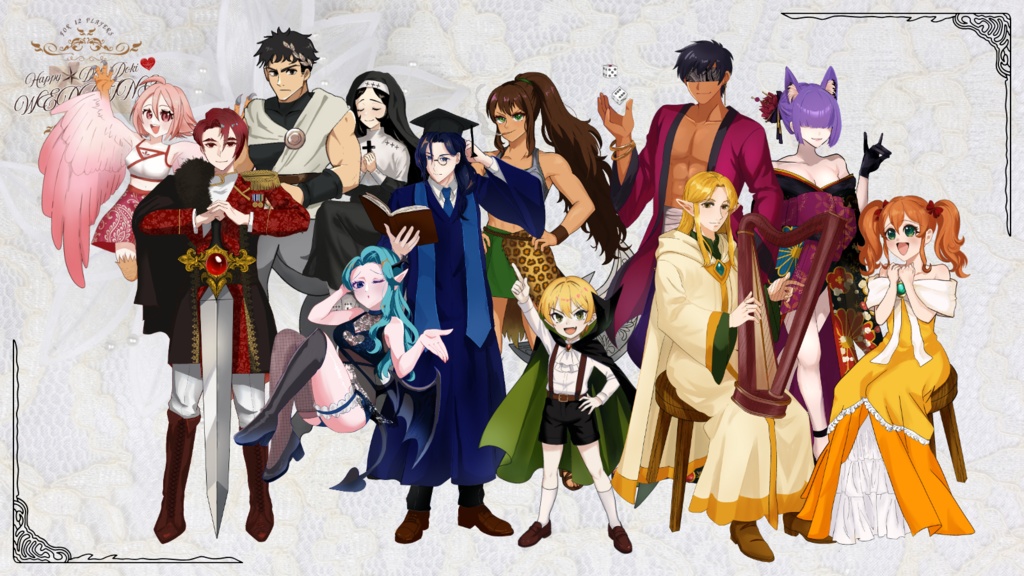 12人用ペアマーダーミステリー「HAPPY☆DOKIDOKI♡WEDDING」