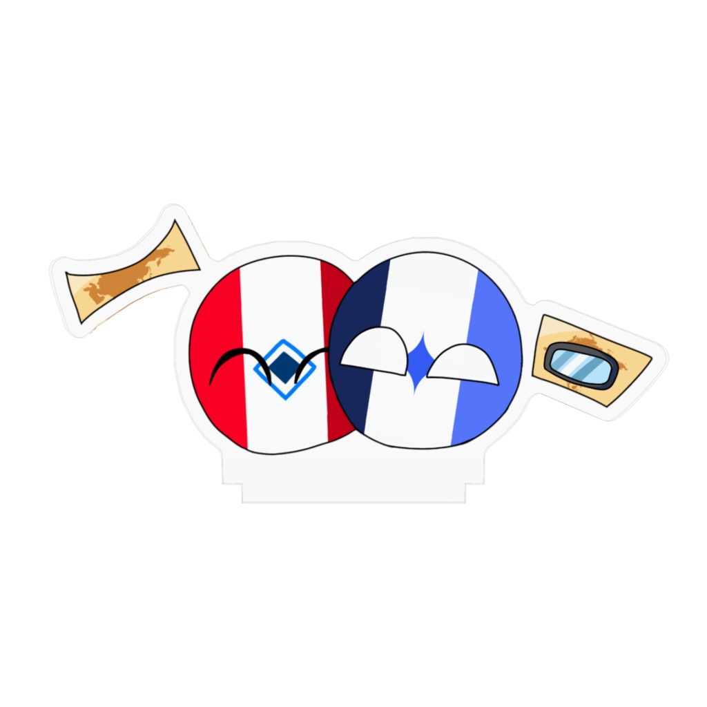 レガとレバードのアクリルスタンド