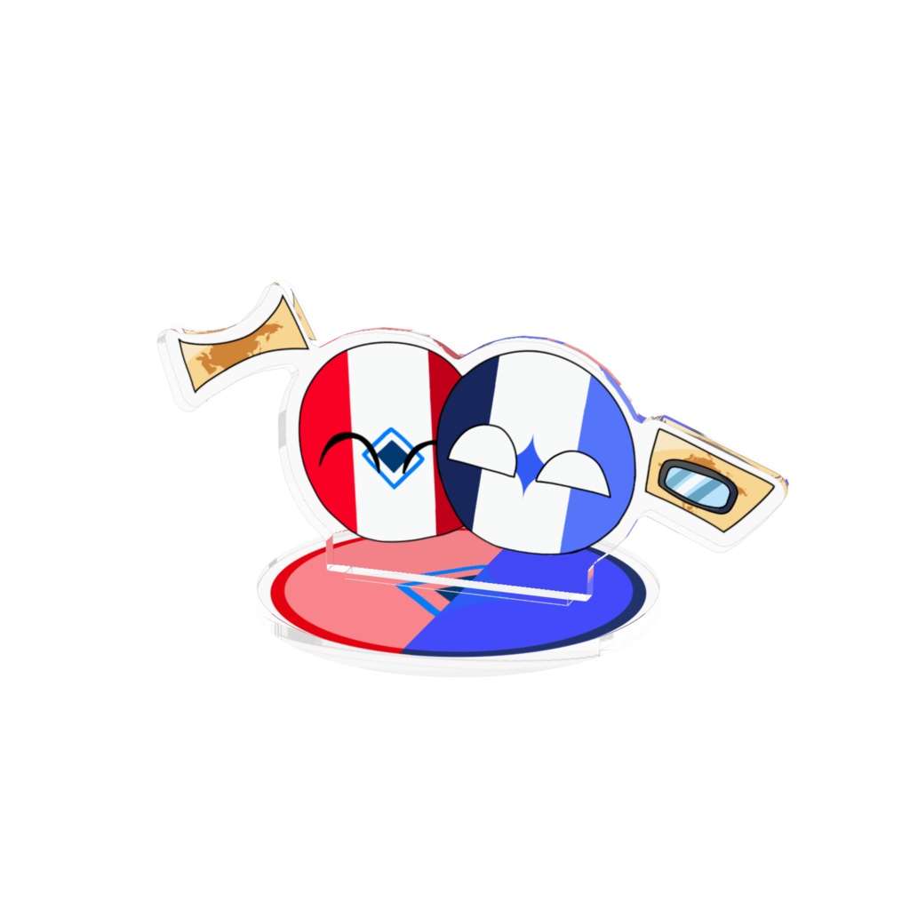 レガとレバードのアクリルスタンド