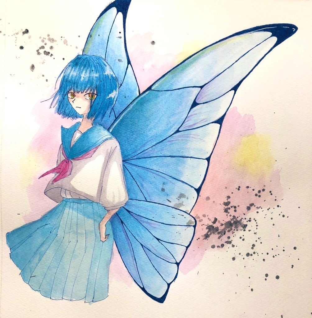 ｢Morpho｣透明水彩イラスト