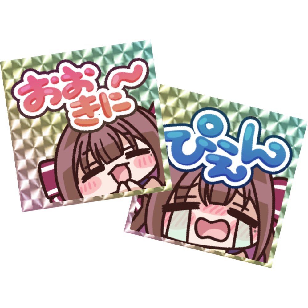 涙uRUiiiホログラムステッカー【2枚セット】