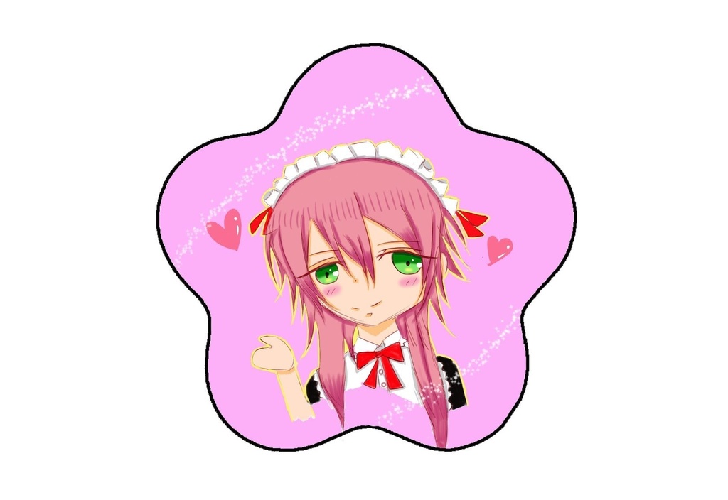 メイド柳缶バッジ