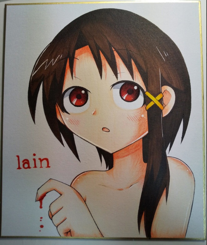 lain色紙。