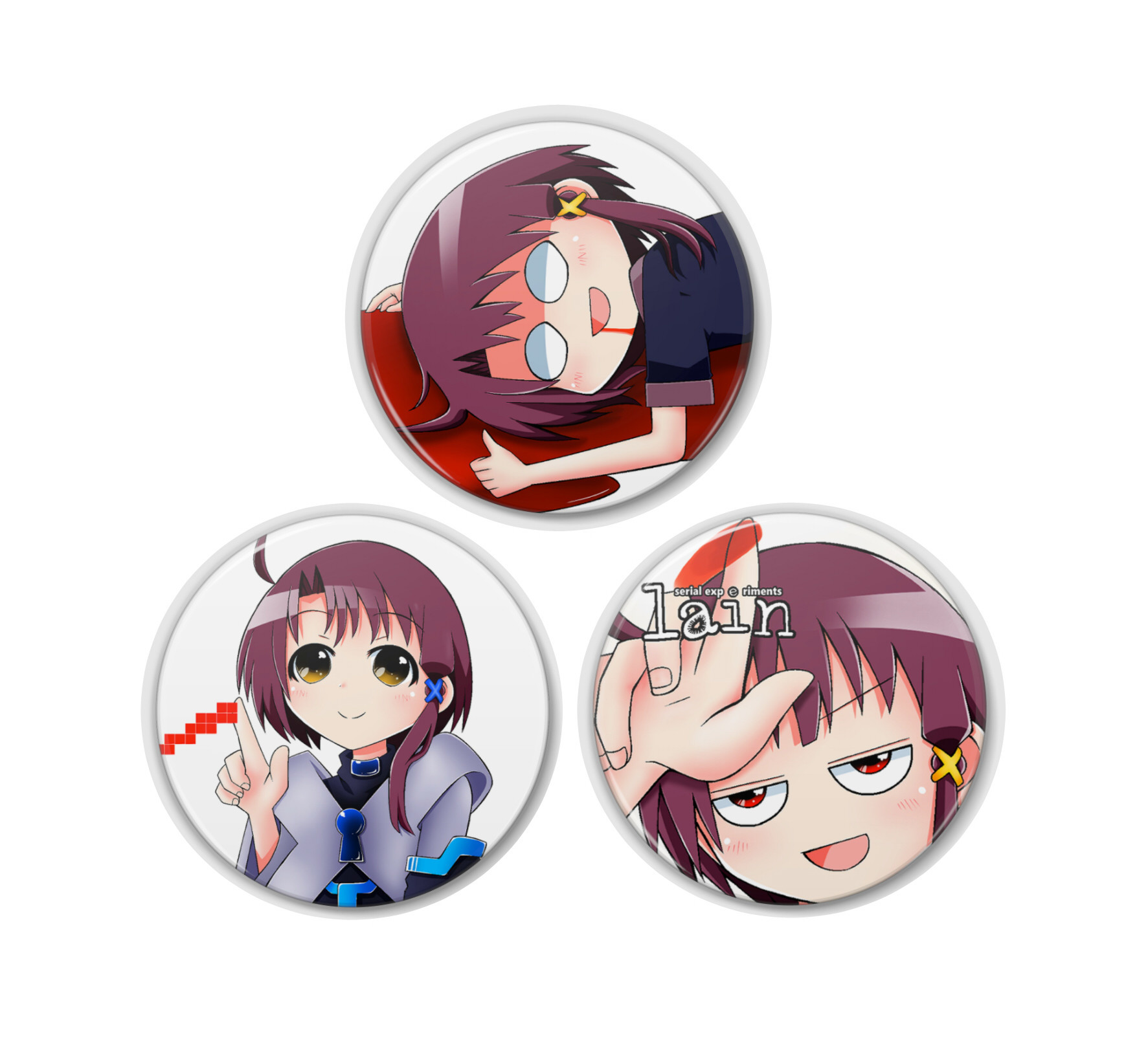 lain缶バッジ