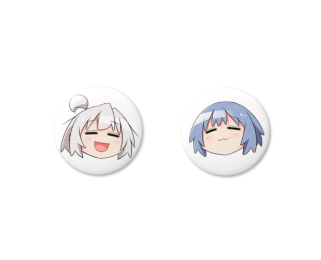 ゆっくりねーむ＆ゆっくりまひろの缶バッジ