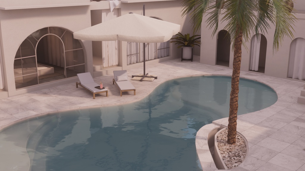 【VRChat向けワールド】 Resort in Bali 【PCVR/Quest】