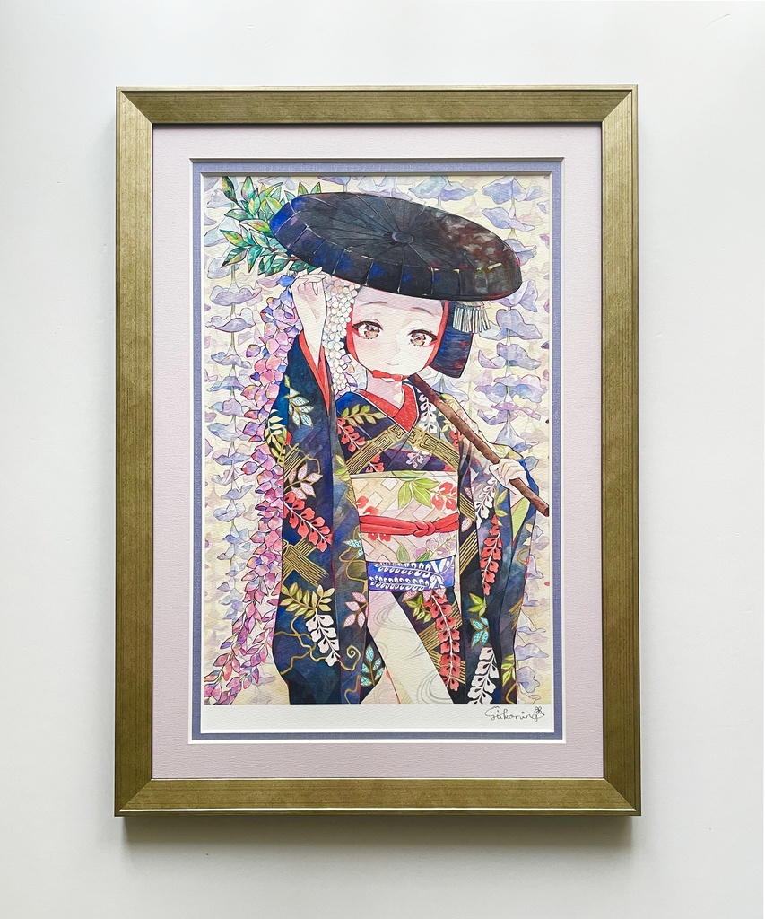 額装複製原画「藤の精」