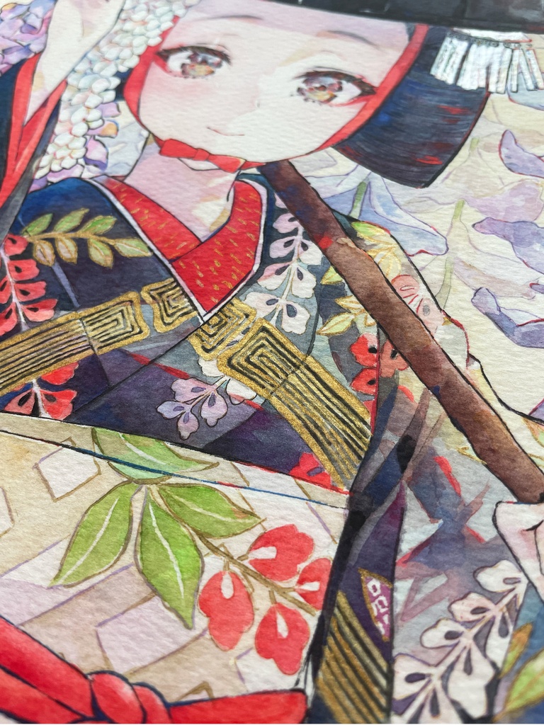 額装複製原画「藤の精」