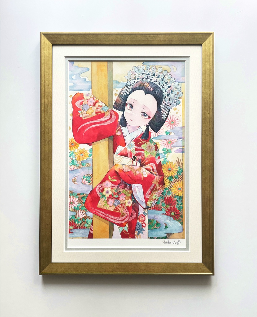 額装複製原画「八重垣姫」