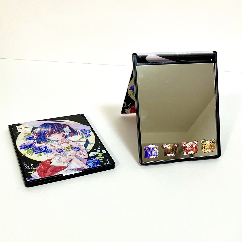 【自家通販】スタンドミラー「青模様、月景色」