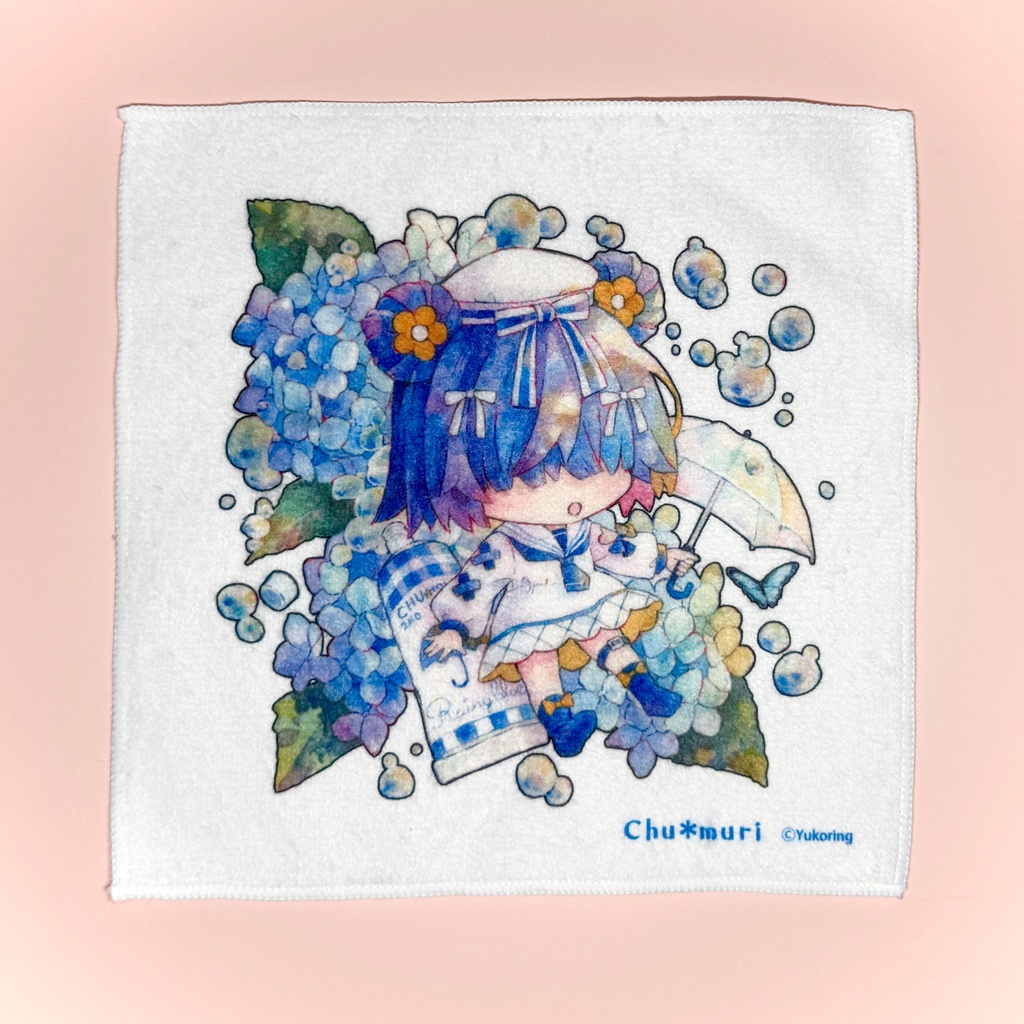 【自家通販】ミニタオル「雨とともだち」