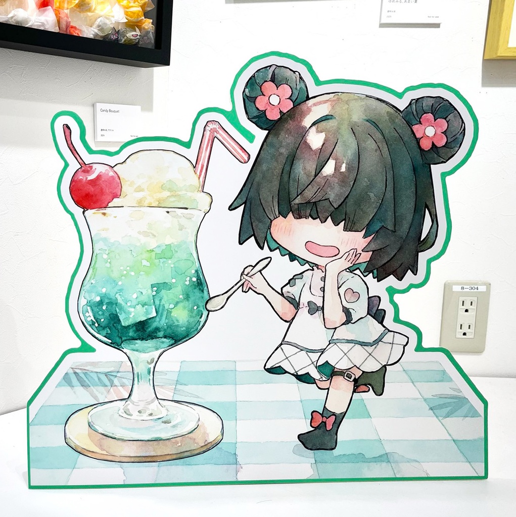 【限定1点】ちゅむりパネル クリームソーダちゅむり (直筆サイン入り)