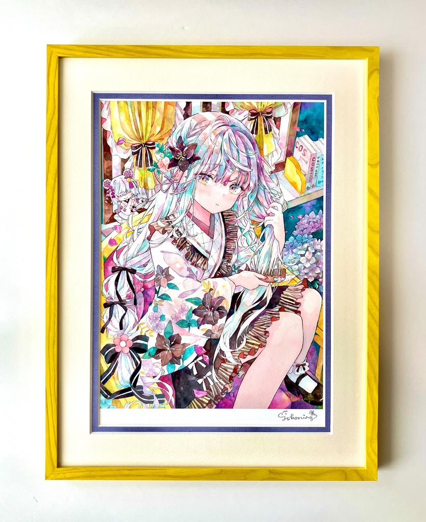 額装複製原画『花梳 -HANATOKI-』