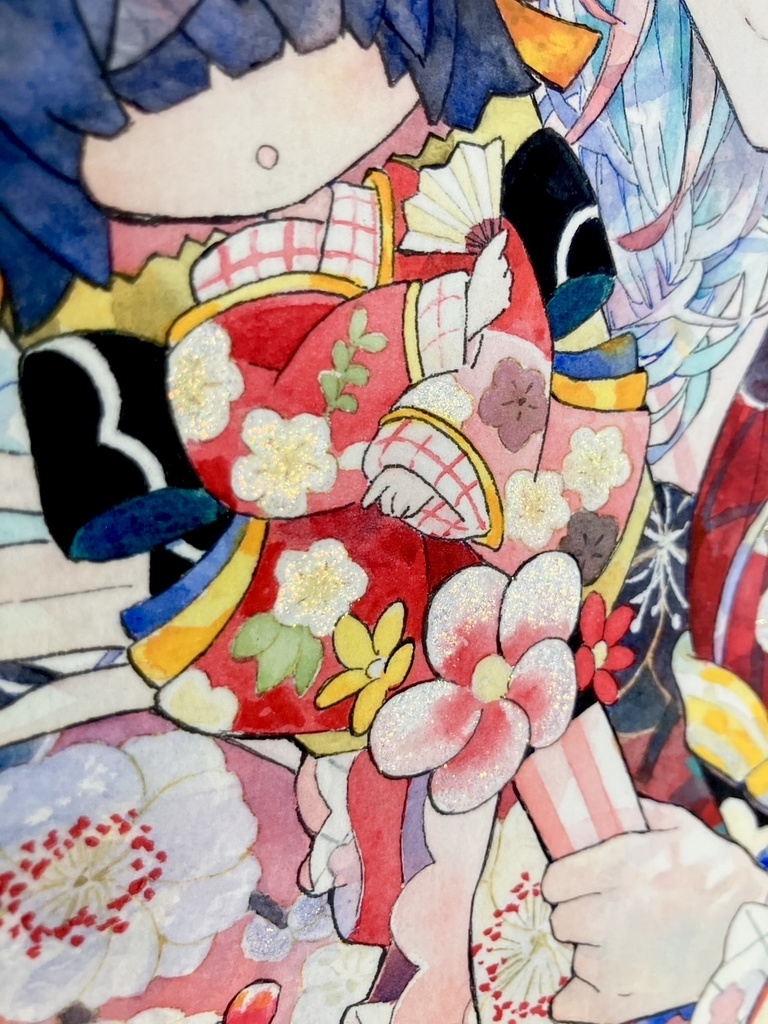 額装複製原画『梅花の祝福』