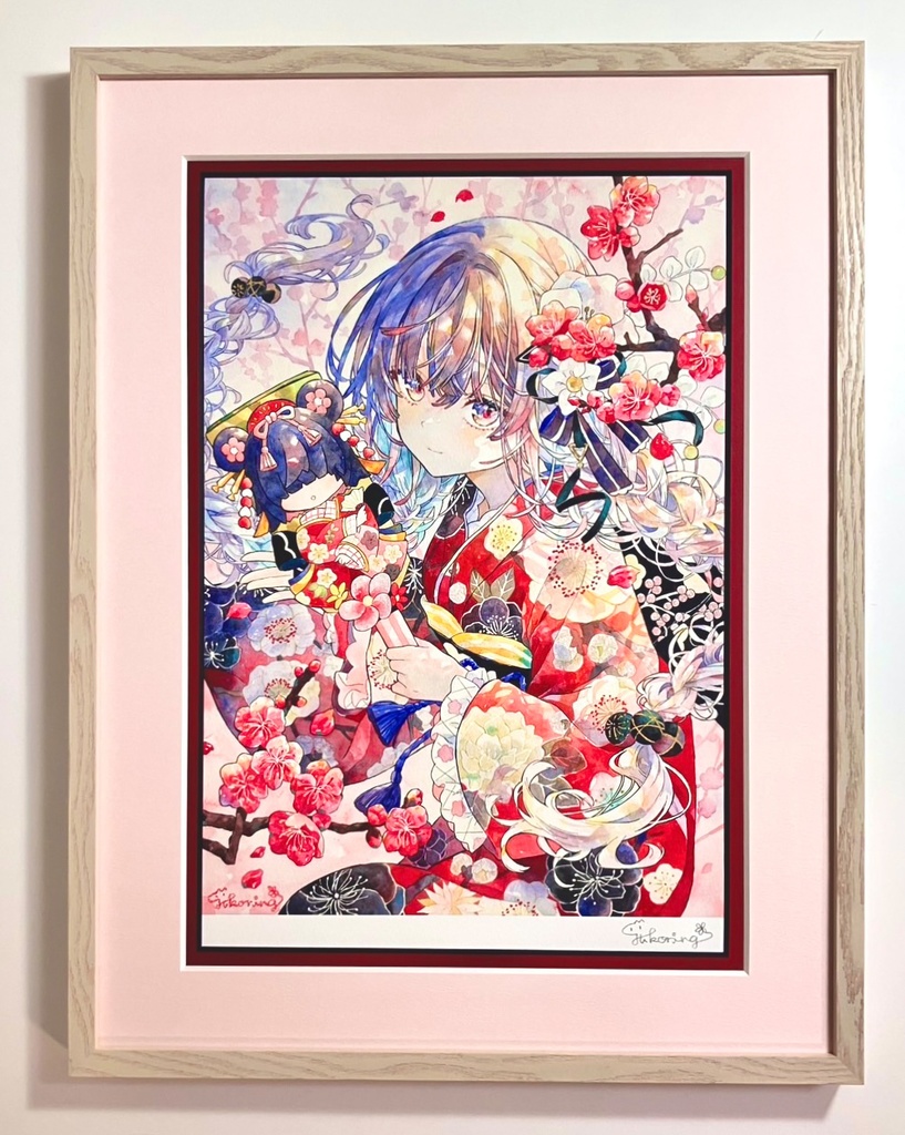 額装複製原画『梅花の祝福』