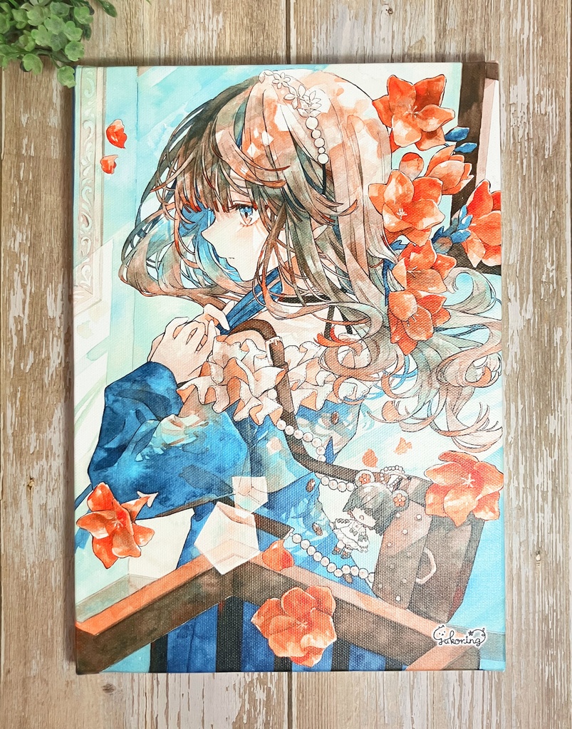 【自家通販】キャンバスアート「階下にさまよう」