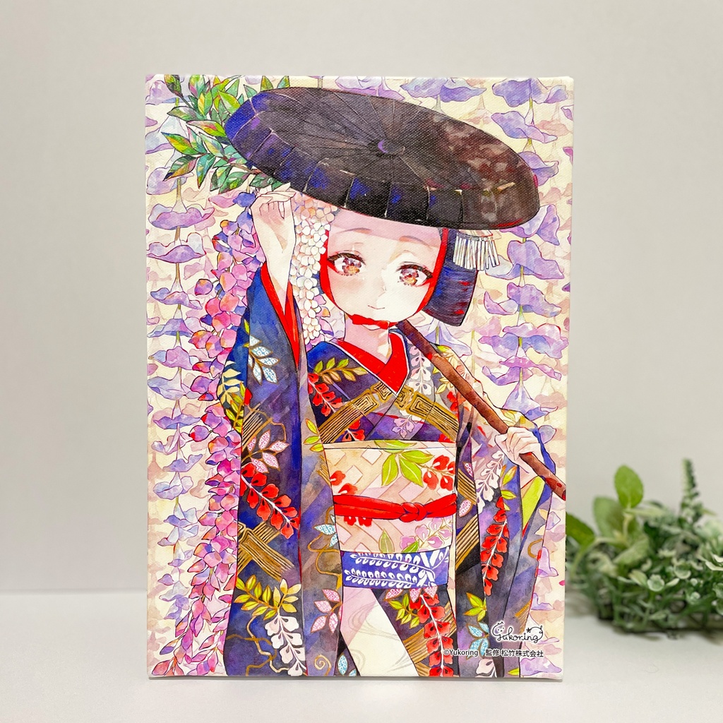 【自家通販】キャンバスアート「藤娘」