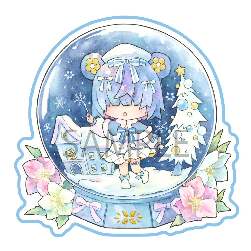 【限定一点】ちゅむりパネル　スノードームちゅむり（直筆サイン入り）