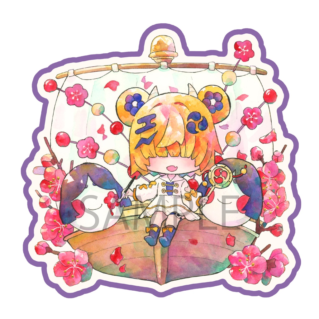【限定一点】ちゅむりパネル　節分ちゅむり（直筆サイン入り）