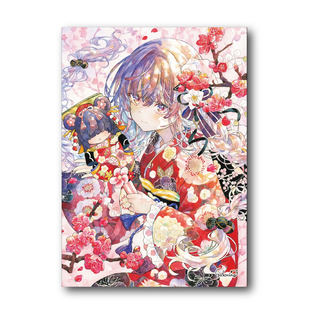 【自家通販】キャンバスアート / 梅花の祝福