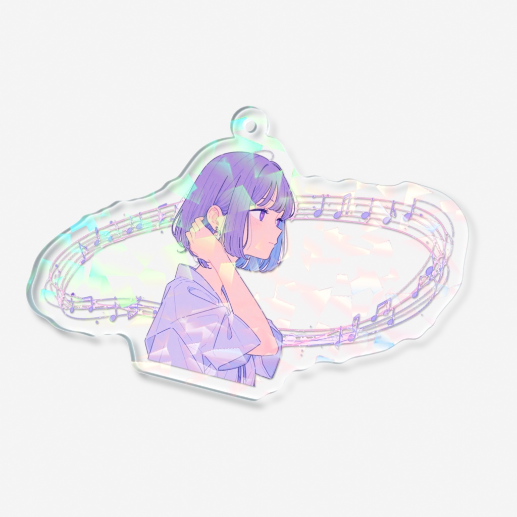 【ホログラムキーホルダー】Dreamy Girl💜