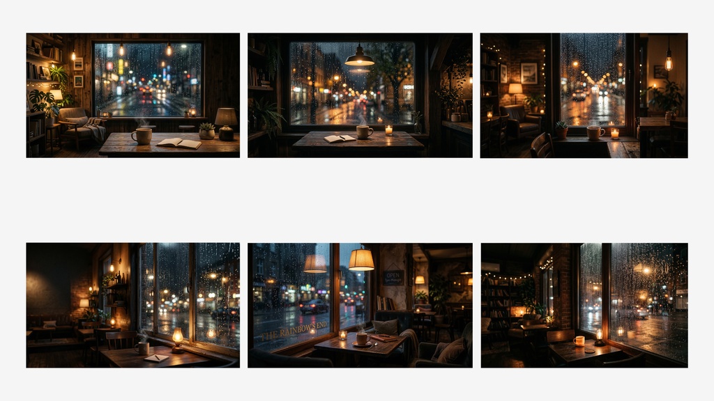 【睡眠動画背景素材】Rain Window Sleep Background Pack(30枚 / 1920×1080 / 商用利用OK / ASMR / 作業用BGM)