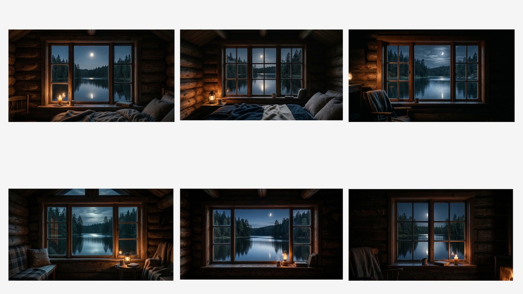 【睡眠動画背景素材】Forest Cabin Sleep Background Pack(30枚 / 1920×1080 / 商用利用OK / ASMR / 作業用BGM)