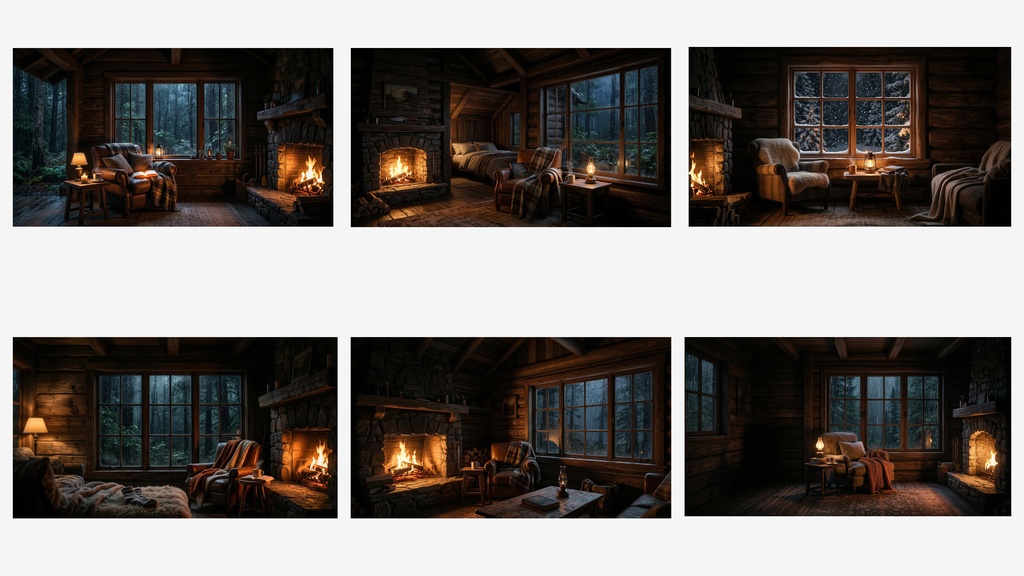 【睡眠動画背景素材】Forest Cabin Sleep Background Pack(30枚 / 1920×1080 / 商用利用OK / ASMR / 作業用BGM)