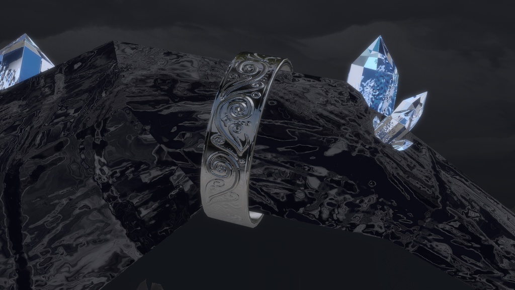 【VRChat】水晶が生えたツノ Quartz Horn