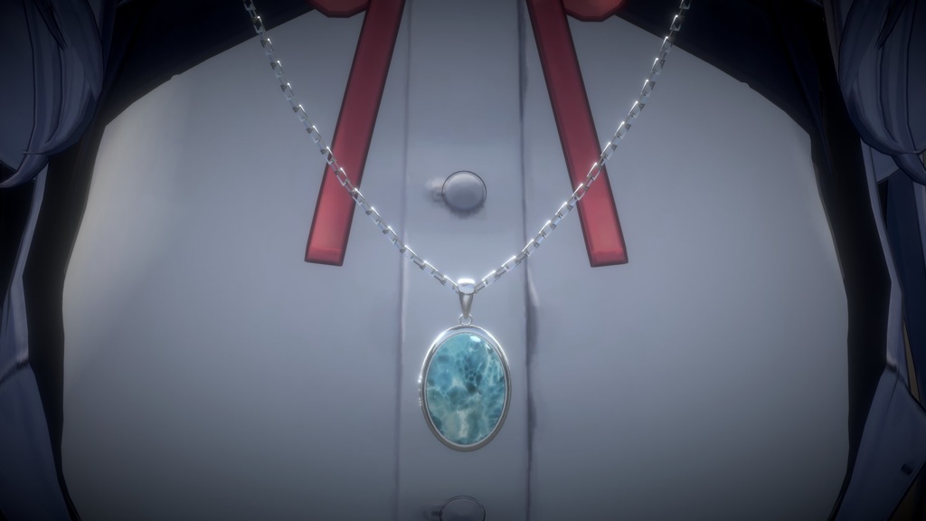 【VRChat】天然石ネックレス 3種セット(ラリマー ラピスラズリ インカローズ)