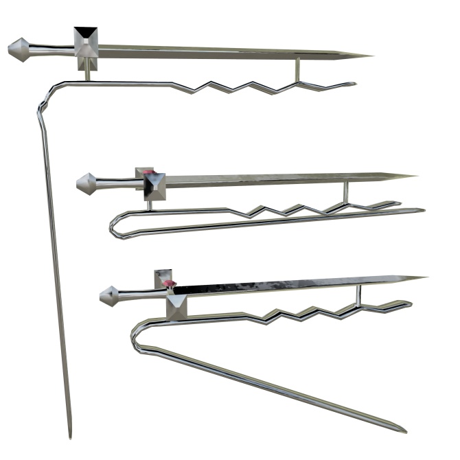 【VRChat】ソードヘアピン 剣の髪留め