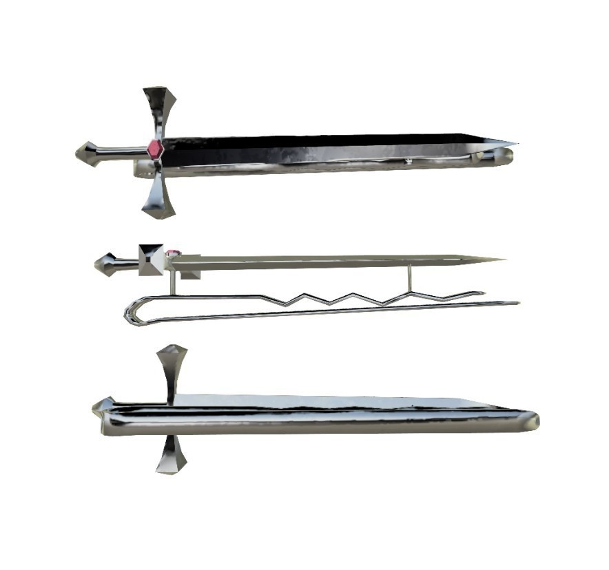 【VRChat】ソードヘアピン 剣の髪留め