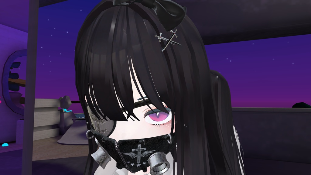 【VRChat】ソードヘアピン 剣の髪留め