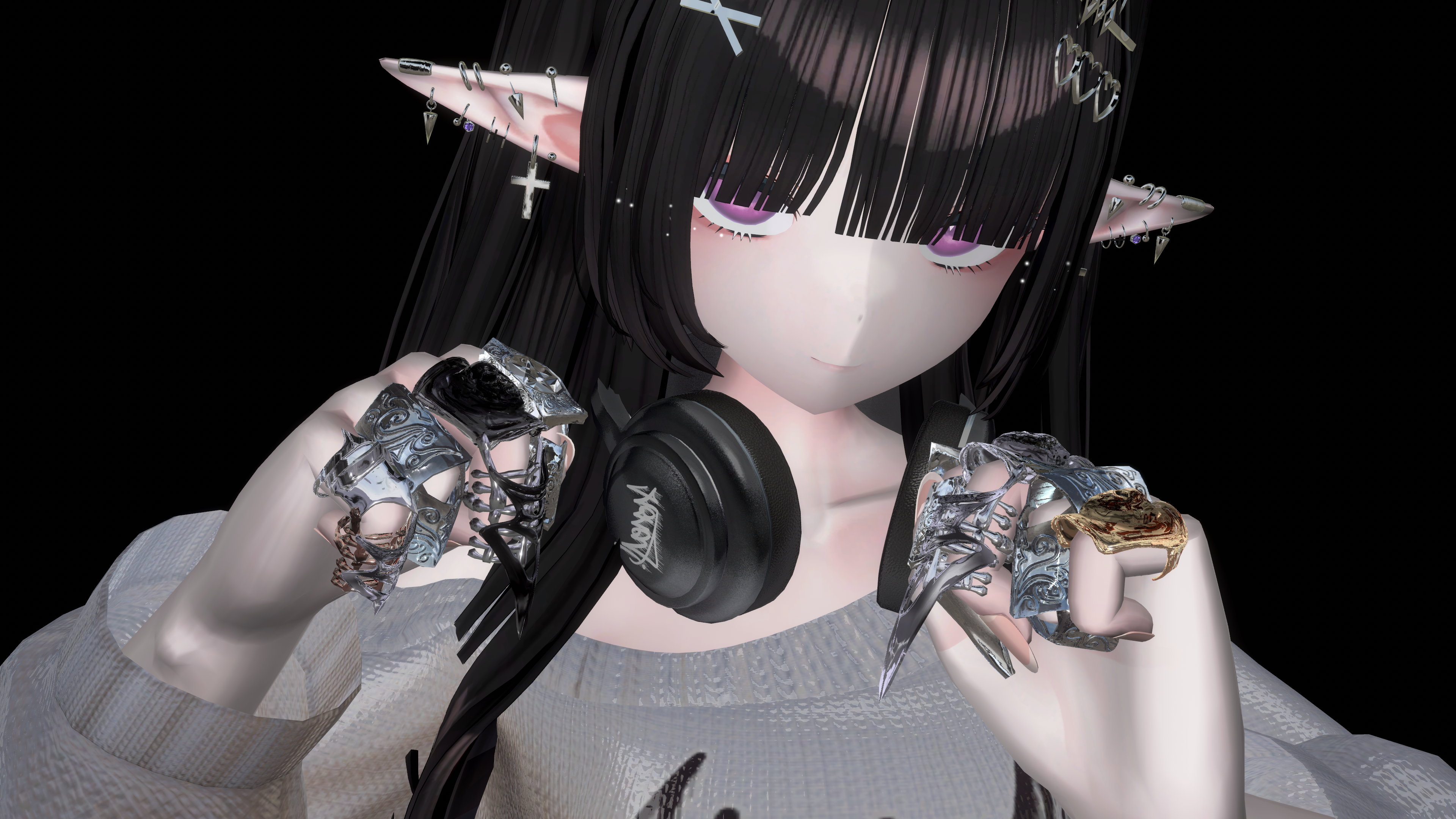 【VRChat】髑髏アーマーリング Skull Armour Ring - TRISTA - BOOTH