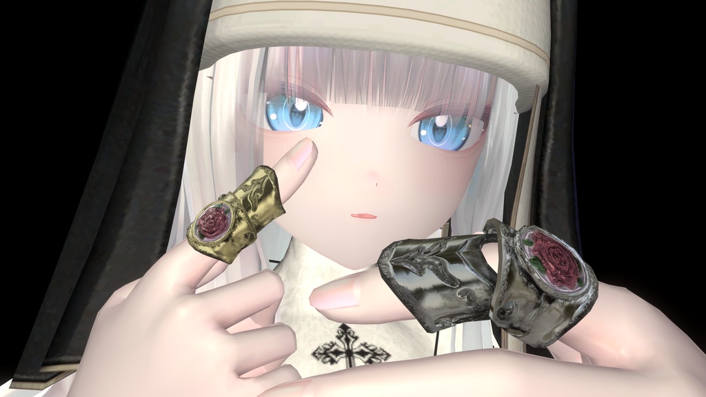 【VRChat】薔薇アーマーリング Rose Armour Ring