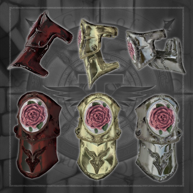 【VRChat】薔薇アーマーリング Rose Armour Ring
