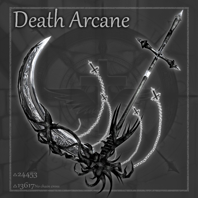 【オリジナル3Dモデル】Death Arcane - デスアーケイン -【鎌】VRChat想定 パーティクルやギミック付き
