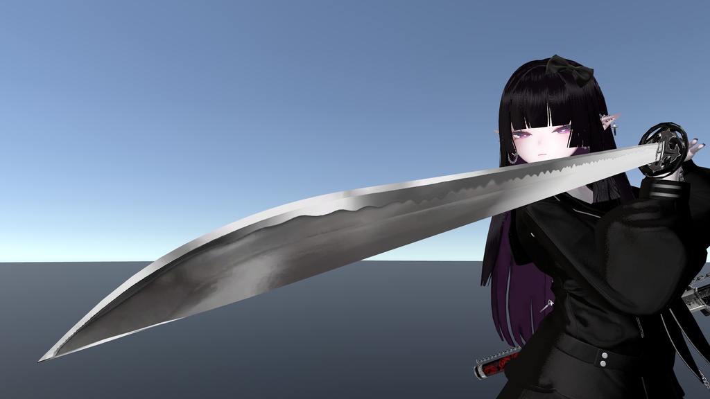 【オリジナル3Dモデル】Tomei Higanbana -十冥彼岸花-【刀】VRChat想定 パーティクルやギミック付き