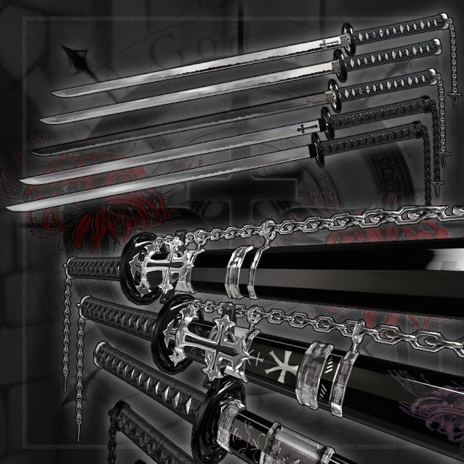 【オリジナル3Dモデル】Tomei Higanbana -十冥彼岸花-【刀】VRChat想定 パーティクルやギミック付き